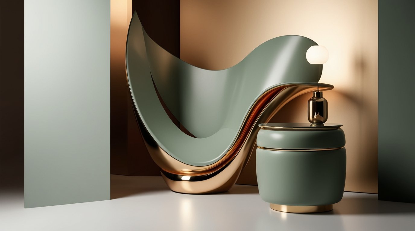 Modern wooden side table